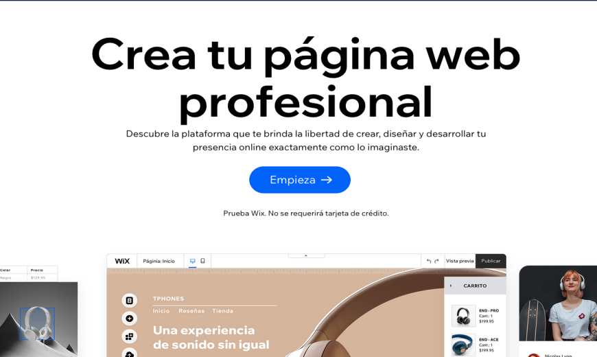 Reseña de Wix - Crea tu propio sitio web con facilidad